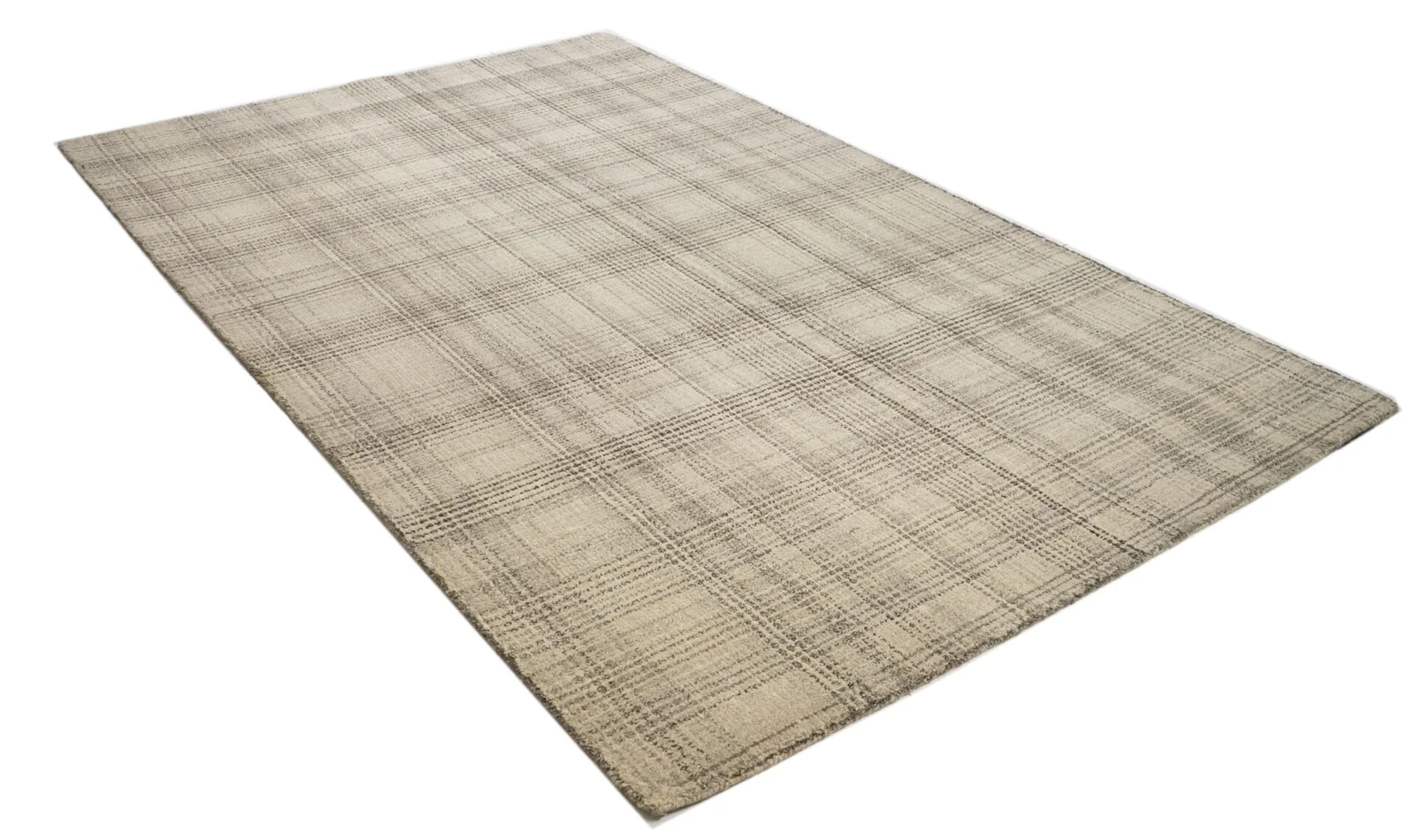 Taupe Tartan Tranquility Hand Tufted
